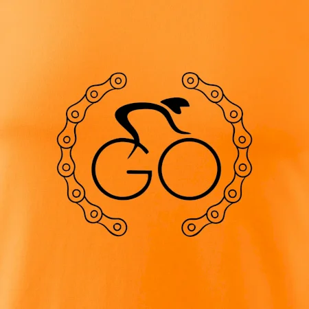 Logo cyklisty a řetěz