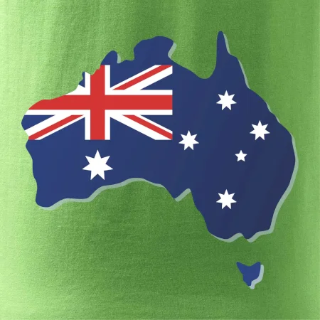 Austrálie - vlajka mapa