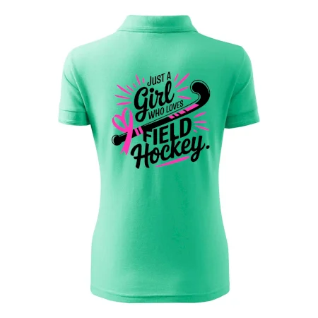 Just a girl who loves field hockey černo růžové