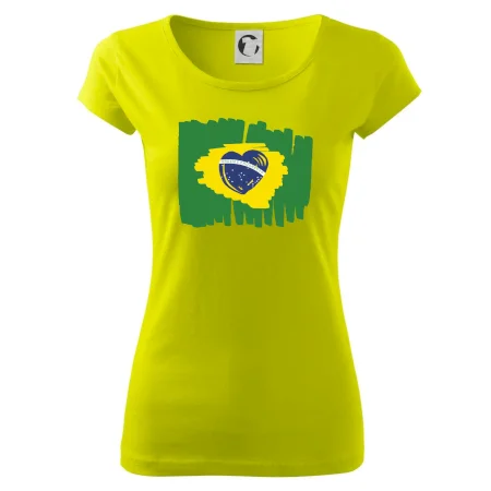 Brazílie vlajka srdce
