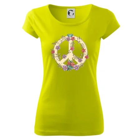 Peace symbol pískový