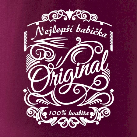 Vintage nejlepší babička  100% kvalita