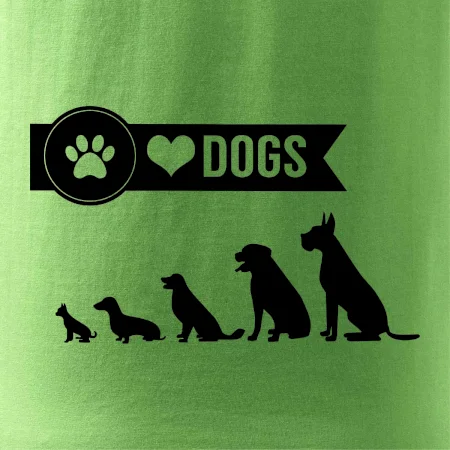 I love dogs - tlapka
