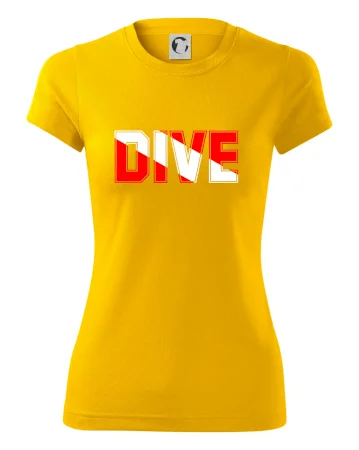Dive nápis vlajka