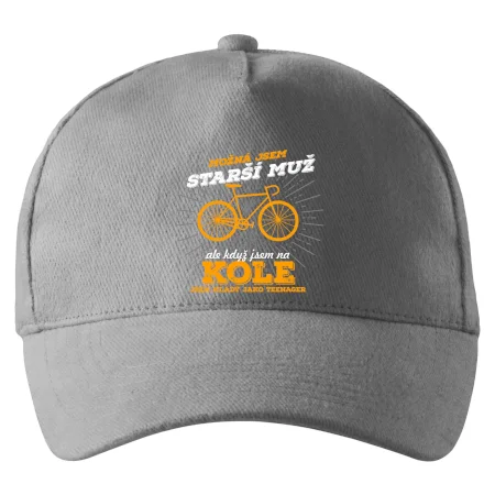 Starší muž - cyklista silniční kolo