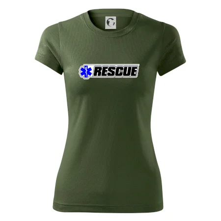Záchranář rescue kříž modrý
