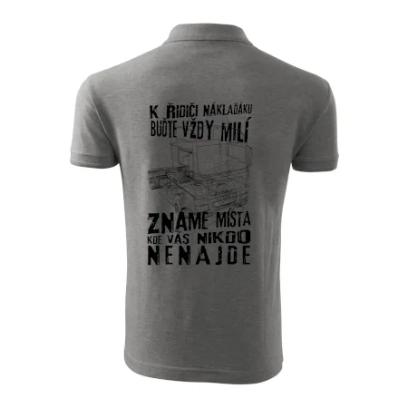 K řidiči náklaďáku buďte vždy milý