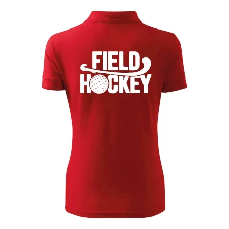 Field hockey míček a nápis
