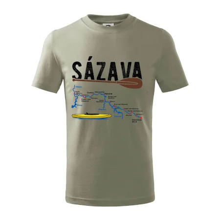 Mapa řeky Sázavy