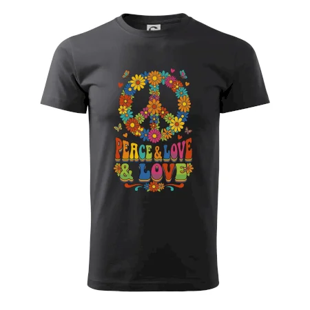 Peace and love - na výšku s květy