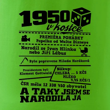 1950 v kostce