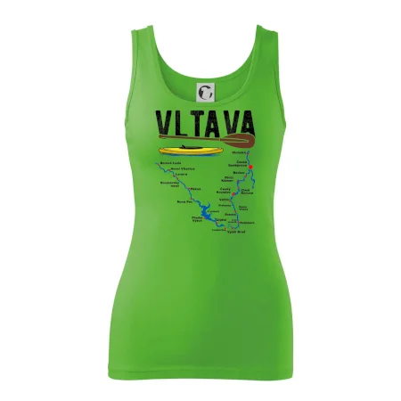 Mapa řeky Vltavy
