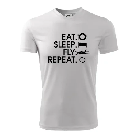 Eat sleep fly repeat