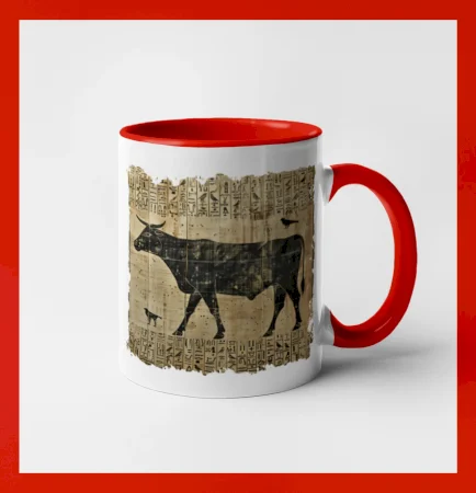 Egyptské hieroglyfy kráva