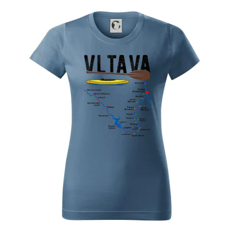 Mapa řeky Vltavy