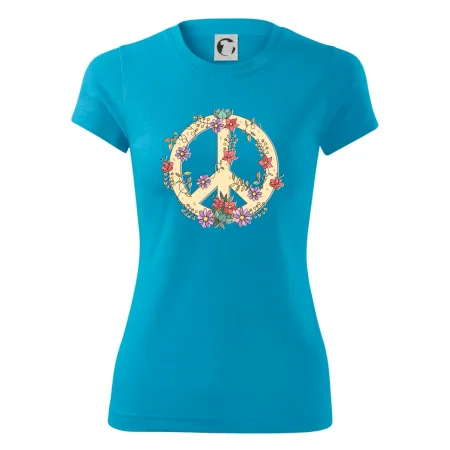 Peace symbol pískový