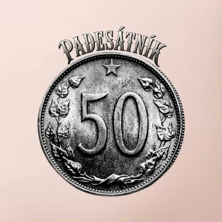 Padesátník 1963 - 1978 s nápisem
