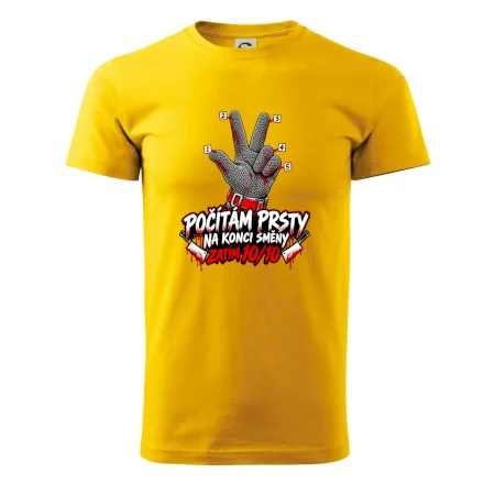 Řezník počítám prsty na konci směny