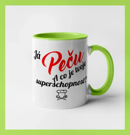 Já peču - tvoje superschopnost? šikmý nápis