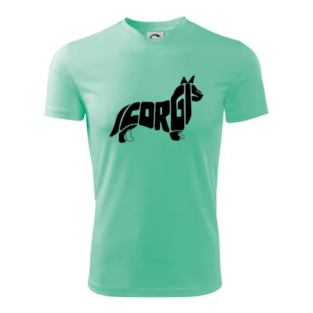 Corgi - nápis v těle