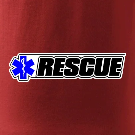 Záchranář rescue kříž modrý