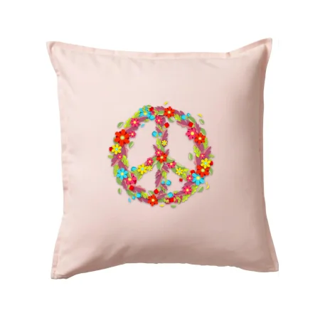 Peace symbol červené květiny