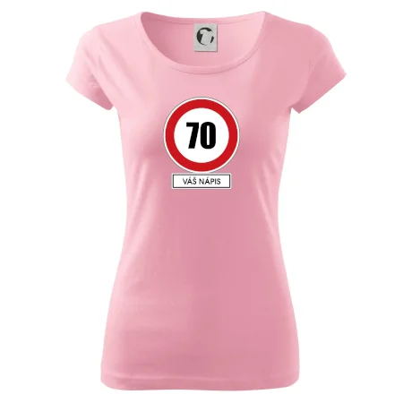 Dopravní značka - rychlost 70 - váš nápis