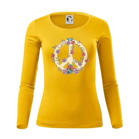 Peace symbol pískový