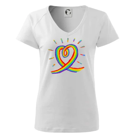 Srdce pride duha kreslená