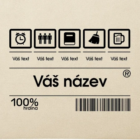 Čárový kód - Vlastní text