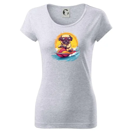 Mops na vodním skútru