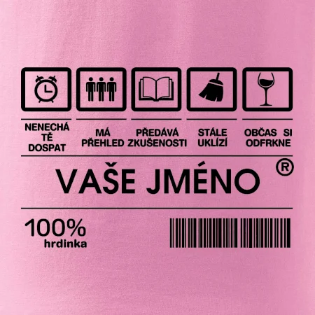 Vaše jméno - čárový kód