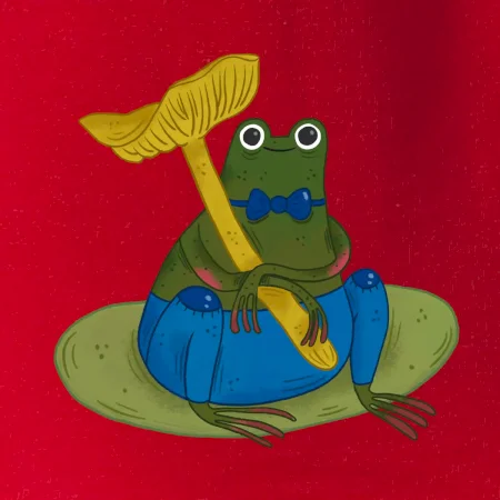 Žába s houbou  (studio-arte.cz)