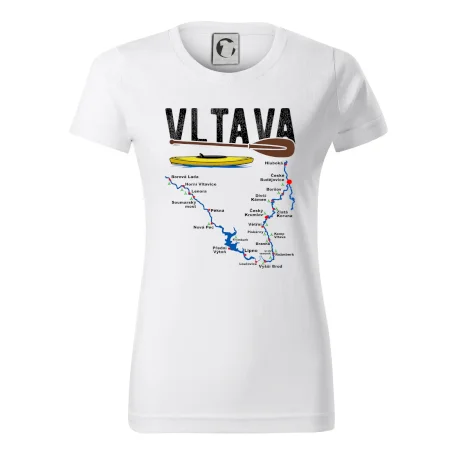 Mapa řeky Vltavy