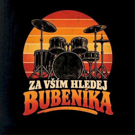 Za vším hledej bubeníka - retro souprava při západu slunce