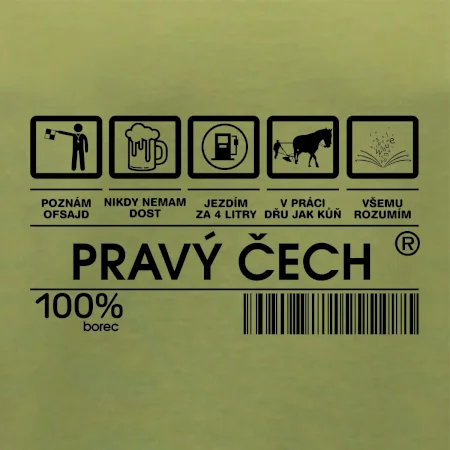 Čárový kód  - Pravý Čech