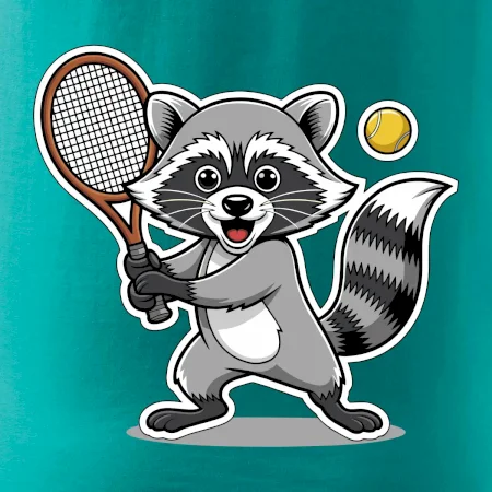Mýval hraje tenis kreslený