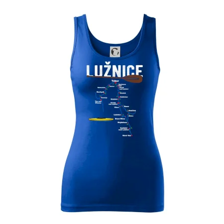 Mapa řeky Lužnice