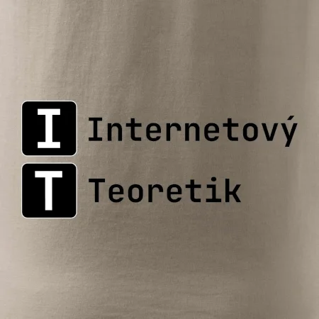 IT Nápis Internetový Teoretik