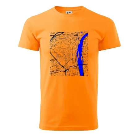 Praha Malá Strana - Mapa s vodními toky