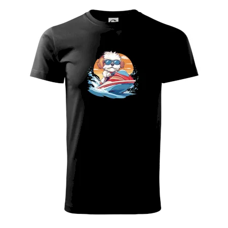 Bišonek na vodním skútru