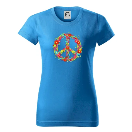 Peace symbol červené květiny