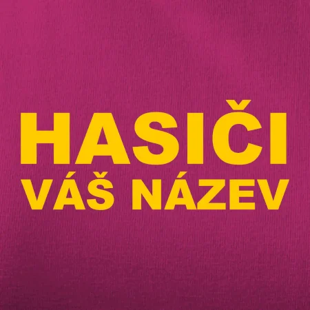 Hasiči - žlutý nápis - váš název sboru