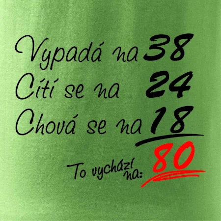 Vypadá, cítí se, chová se - 80 let