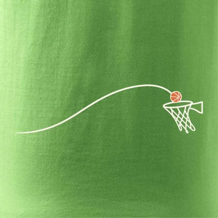 Minimalistická trajektorie míče do koše