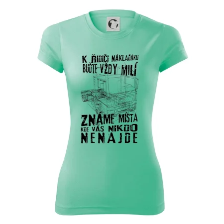 K řidiči náklaďáku buďte vždy milý