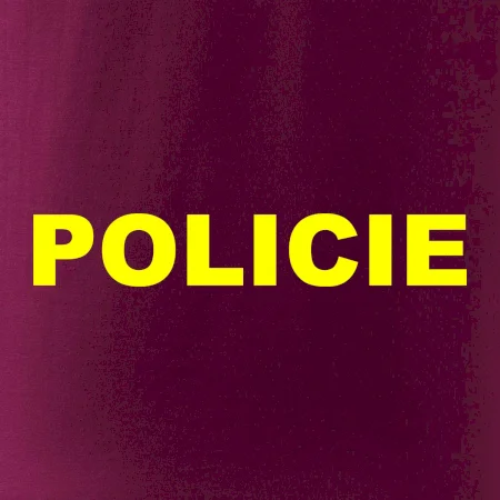 Policie Nápis žlutý