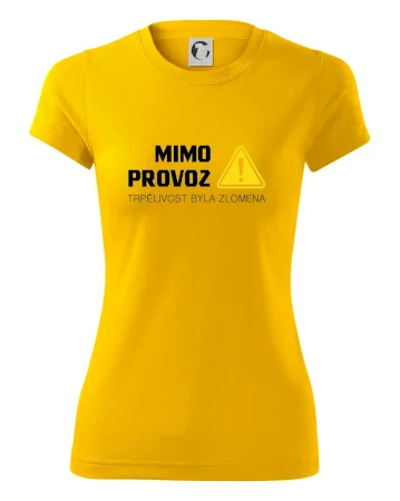 Mimo provoz - trpělivost byla zlomena