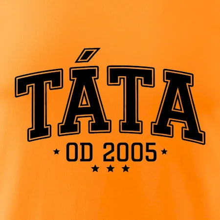 Táta od roku - sportovní nápis (váš ročník)