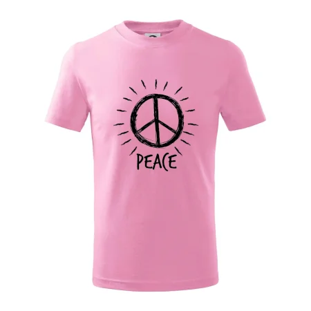 Peace symbol černobílý